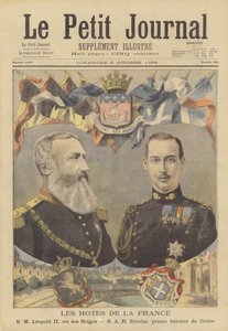 Visite reali in Francia: Leopoldo II, Re dei Belgi e Principe Ereditario Nicola di Grecia